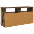 vidaXL Nízka skriňa so zásuvkou Dymová dub 72 x 22,5 x 38 cm