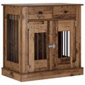vidaXL Nábytok pre psa Staré drevo 80 x 47,5 x 80 cm Kompozitné drevo
