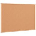 vidaXL Korková tabuľa s rámom z masívneho borovicového dreva 80x55 cm