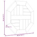 vidaXL Stolová doska 40x40x2,5 cm osemuholník masívne teakové drevo