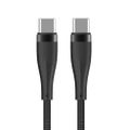 Maxlife MXUC-08 kábel USB-C - USB-C 1,0 m 60W čierny nylon