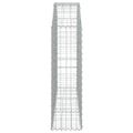 vidaXL Oblúkový gabionový kôš 150x30x100/120 cm pozinkované železo