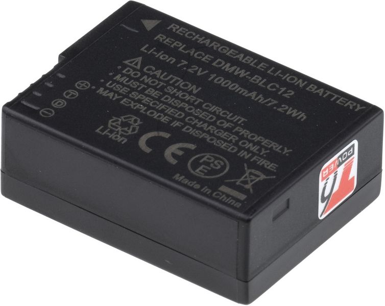 Batéria T6 Power pre Panasonic DMW-BLC12E, BP-DC12, 1050mAh, 7,5Wh, USB-C