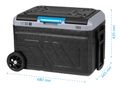 Chladiaci box TEESA TSA6002 40 l, 12 V/24 V/230 V/batéria, kolesá, kompresor, mraženie, Bluetooth