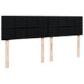 vidaXL Posteľný rám boxspring s matracom čierny 180x200 cm látka