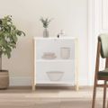 vidaXL Komoda biela 62x38x70 cm spracované drevo