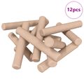 vidaXL Drevené kolíky 12 ks Hnedá Ø 6 x 40 mm Drevený masív