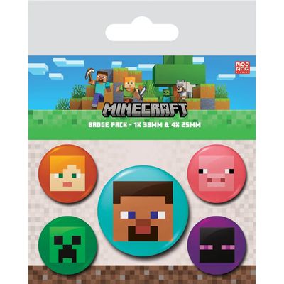 Sada placek Minecraft - Postavy