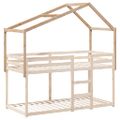 vidaXL Strecha na detskú posteľ 213x95,5x144,5 cm borovicový masív