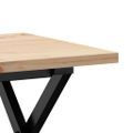 vidaXL Konferenčný stolík v tvare Y 40x40x35,5 cm borovica a oceľ