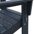 vidaXL Skladacia Adirondack kreslo Námornícka modrá