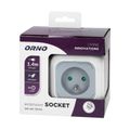 ORNO OR-AE-13144 Predĺžací zásuvka 1,4 m s USB nabíjačkou, sivá