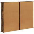 vidaXL CD Skrinka 2 ks Dymový dub 60 x 17 x 92 cm Kompozitné drevo
