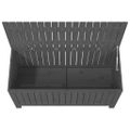 vidaXL Záhradný úložný box sivý 115x49x60 cm masívna borovica