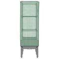vidaXL Záhon s krytom na skleník ratanový vzhľad 80x40x140 cm
