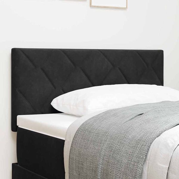 vidaXL Zadné čelo Čierny 90 cm Zamat