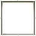 vidaXL Kvetináč biely 80x80x30 cm oceľ