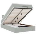 vidaXL Osmanský rám postele s matracom svetlosivá 120x200 cm zamat
