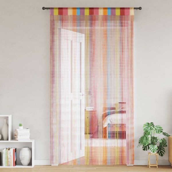 vidaXL Šnúrkový záves, 2 ks, 140x250 cm, rôzne farby