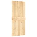 vidaXL Posuvné dvere 90 x 210 cm Masívne borovicové drevo (neupravené)