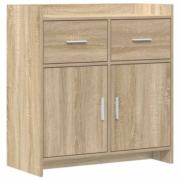 vidaXL Servírovacia skriňa Dub sonoma 75 x 36 x 80 cm Kompozitné drevo