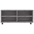 vidaXL TV skrinka s kolieskami sivá sonoma 90x35x35cm spracované drevo