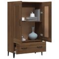 vidaXL Vysoká skrinka hnedý dub 70x31x115 cm spracované drevo