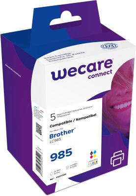WECARE ARMOR ink kompatibilný s BROTHER LC-985,2xčierna/CMY