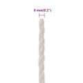 vidaXL Pracovné lano biele 6 mm 500 m polypropylén