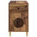 vidaXL Mačka Dom Staré drevo 72 x 42,5 x 70 cm Kompozitné drevo