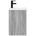 vidaXL Kúpeľňová skrinka s batériou Sivý Sonoma 42 x 40 x 74,5 cm