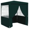 vidaXL Profesionálny párty stan+bočné steny 2x2 m, zelený 90 g/m²