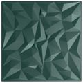 vidaXL Nástenné panely 48 ks 50 x 50 cm Amethyst Zelený XPS Pena