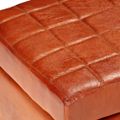 vidaXL Úložná lavica 120x36x36 cm masívne mangovníkové drevo a koža
