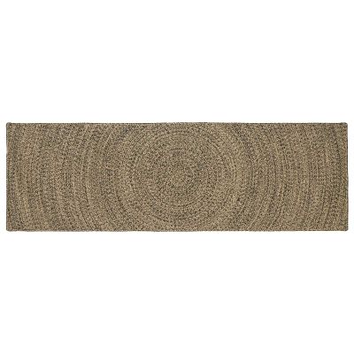 vidaXL Kusové koberce Prírodná a čierna 80 x 200 cm Juta