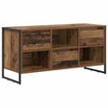 vidaXL TV skrinka 100 x 36 x 49,5 cm Staré drevo Kompozitné drevo