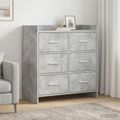 vidaXL Servírovacia skriňa Betónovo sivá 75 x 33 x 80 cm