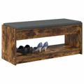 vidaXL Predsieňová lavica Údený Dub 103 x 38 x 45 cm