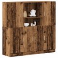 VidaXL 3-dielna súprava kuchynských skriniek Old Wood Engineered Wood