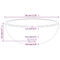 vidaXL Umývadlo z tvrdeného skla 30x12 cm matné