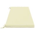 vidaXL Vankúš na lavičku SOEST 100% polyester Krémová 140 x 50 x 5 cm