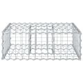 vidaXL Gabiónová vyvýšená posteľ 60 x 60 x 20 cm Pozinkovaná oceľ