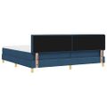 vidaXL LED box s pružinami s LED pásikmi Modrá 200 x 200 cm látka