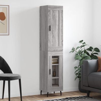 vidaXL Vysoká skrinka dub sonoma 34,5x34x180 cm spracované drevo