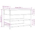 vidaXL Lavička na topánky dub sonoma 70x42,5x50 cm kompozitné drevo