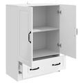 vidaXL Servírovacia skriňa Biela s vysokým leskom 66 x 34,5 x 92 cm