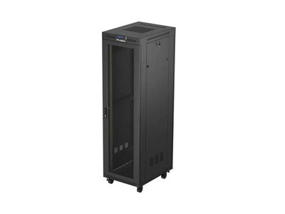 19'' voľne stojaca racková skriňa 42U/600x800 (flat pack) so sieťovými dverami LCD čierna LANBERG V2