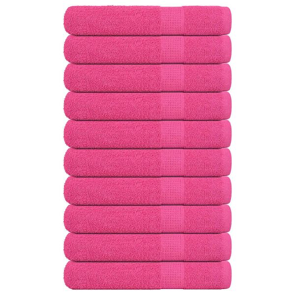 vidaXL Uteráky FROGN 10 ks ružové 100x200 cm 360 g/m²