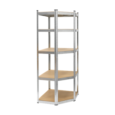 Kovový skladovací regál Atos RB-1254 180x40x70 strieborný