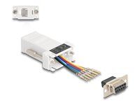 D-Sub 9 pin female to RJ12 female Assemb